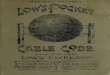 Lows Pocket Cable Code 1894