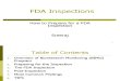How to Prepare for a FDA Inspections