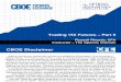 CFE VIX Futures Trading Strategies