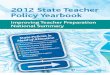 2012 State Teacher Policy Yearbook National Summary NCTQ Report