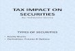 Tax Impact on Securities