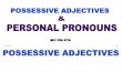 possessive adjectives personal pronouns