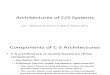 Chp 3 - Architectures of C-S Systems