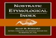 Bomhard - Nostratic Etymological Index (3rd edition 2018)
