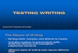 Testing AND Writing