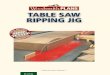 Table Saw Ripping Jig