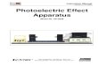 Photoelectric Effect Apparatus Manual AP 8209