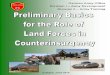 Preliminary Basics for the Role of Land Forces in COIN, 2010