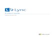 Lync Product Guide
