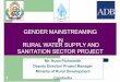 AWW2013: Gender Mainstreaming in Rural Water Supply and Sanitation Sector Project by Nuon Pichnimith