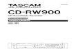 Tascam CDRW900 Instruction Manual