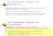 Calculus 04-Extrem Value