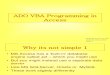 VBA Programming in Access