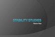 Stability Studies - Protocol for API & FPP