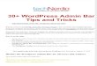 30+ Wordpress Admin Bar Tips