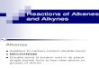Reaction of Alkenes and Alkynes for Students