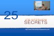 25 Job Interview Secrets