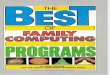 Family Computing Special 1985 Best of Programs