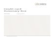 Credit Card Summary Box