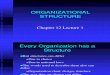Chapter 12 Lecture 1 Organizational Structure