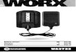 Worx WA3733 Li-Ion Battery Charger User Manual