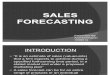 Sales Forecasting Endterm