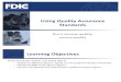 FDIC Quality Assurance Standards
