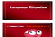Our Language Language Etiquettes