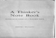 A Thinker's Notebook