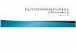 Entrepreneurial Finance EDS411