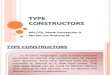 Type Constructors
