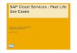 SAP Cloud Services - Real Life