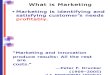 Marketing Planning & Marketing Oriented Strategic Planning