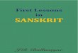 First Lessons in Sanskrit - Eng + Hindi