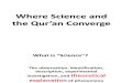 Where Science and the Qur’an Converge