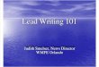 PRNDI Lead Writing 101