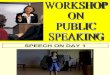 Public Speaking ANTHONY SIR