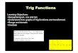 Lesson 1- The Trig Functions
