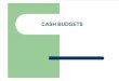 Module 6- Cash Budgets