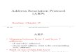 Ch_15_Address Resolution Protocol (ARP)