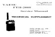 Yaesu FTH-2008 Technical Supplement Service Manual