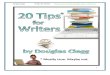 20 Tips for Writers by Douglas Clegg