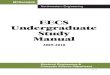 Undergraduate Study Manual -- EECS at NU