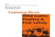 8090308 Canning Meat Wild Game Poultry Fish Safely