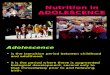 Nutrition on adolescence and elderly- NUTRITION SUBJECT