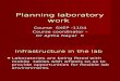 Planning Laboratory Work
