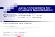 Java Annotations for Invariant Specification
