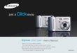 Samsung Camera S500 / S600 User Manual