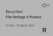 This is Film! Lecture #6, 19 March 2015, EYE
