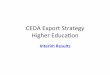 CEDA Export Strategy Higher Education